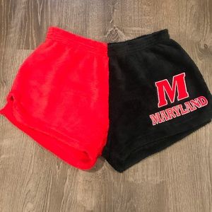 Made with love and kisses fuzzy pajama shorts